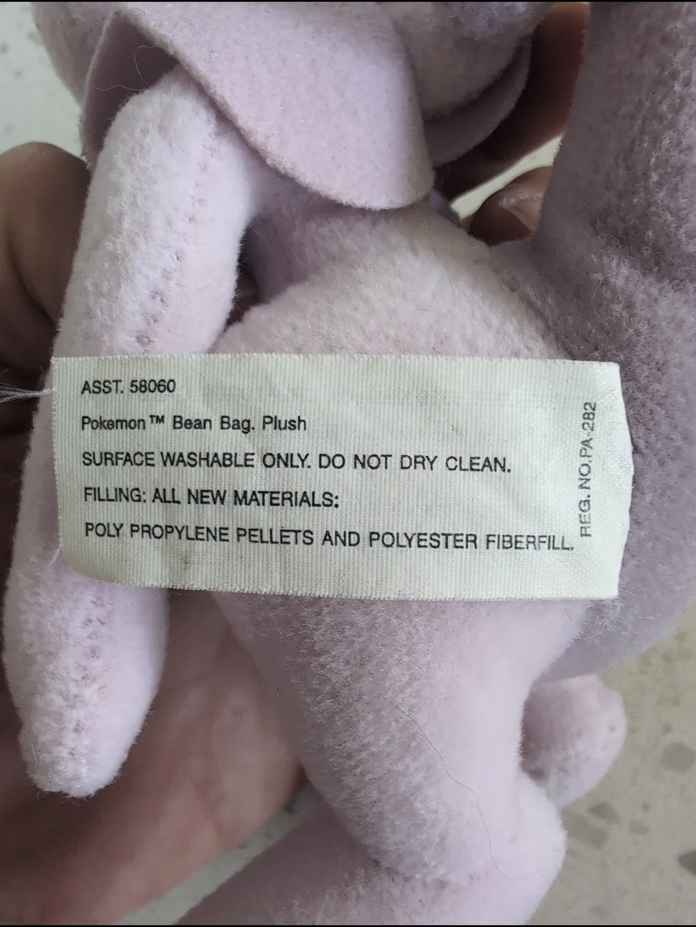 Vintage Hasbro Pokemon Plush Set Squirtle Hoppip Mewtwo Bulbasaur Clefairy